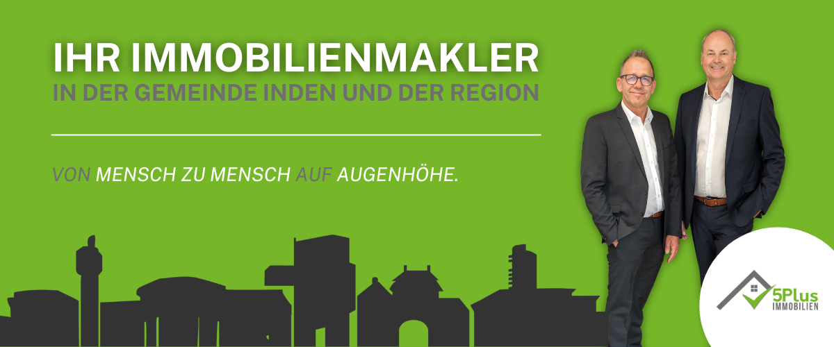 5Plus Immobilien Heinrichs und Team Banner