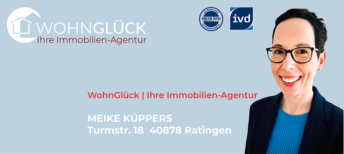 Meike Küppers WOHNGLÜCK | Ihre Immoblien-Agentur Banner